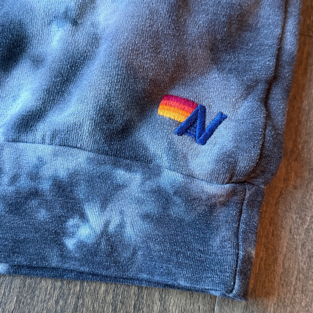 Aviator Nation Black and White Tie-Dye Crewneck Sweatshirt - Picture 2 of 4